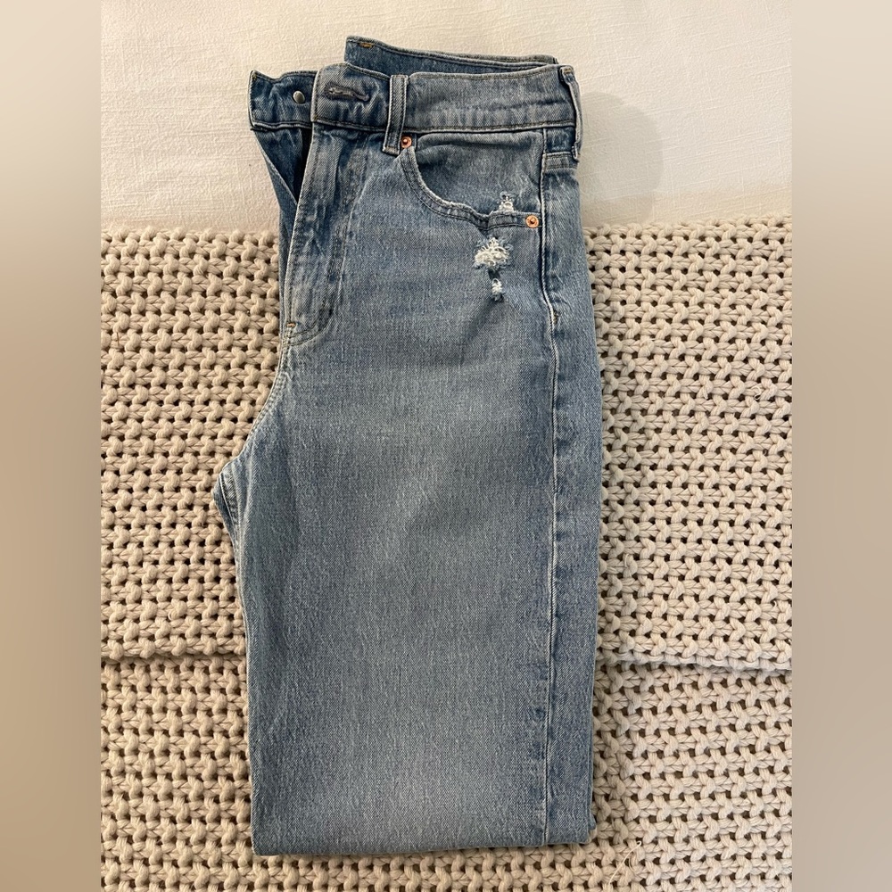 Gap sky high straight leg pants